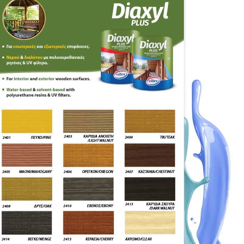 Vitex Diaxyl Plus Βερνίκι Εμποτισμού Ξύλου 750ml